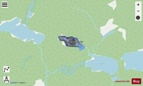 Froggy Lake depth contour Map - i-Boating App - Streets