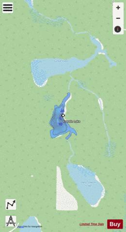 Froude Lake depth contour Map - i-Boating App - Streets