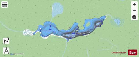 Gaug Lake depth contour Map - i-Boating App - Streets