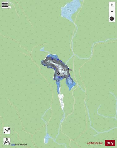 Gimlet Lake depth contour Map - i-Boating App - Streets