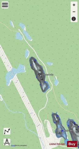 Green Lake A depth contour Map - i-Boating App - Streets