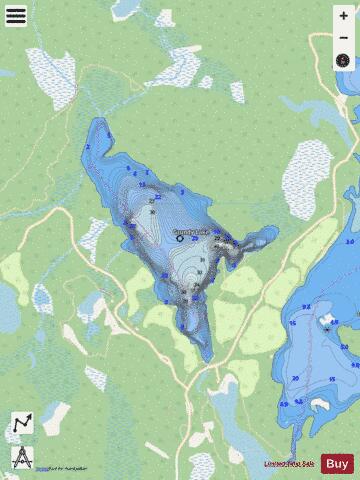 Grundy Lake depth contour Map - i-Boating App - Streets