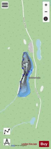 Haddow Lake depth contour Map - i-Boating App - Streets