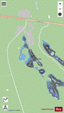 Hart Lake depth contour Map - i-Boating App - Streets