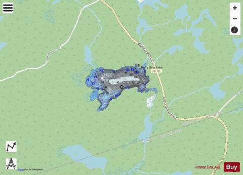 Horseshoe Lake / Rustyshoe Lake depth contour Map - i-Boating App - Streets