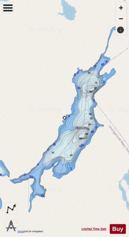 Kitt Lake depth contour Map - i-Boating App - Streets