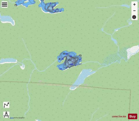 Lake 2J 68 Bailloquet depth contour Map - i-Boating App - Streets