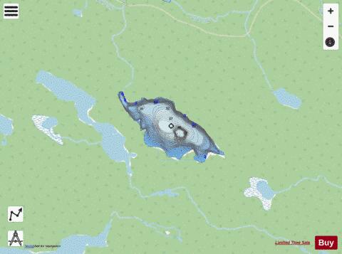 Lake No 17 Prescott depth contour Map - i-Boating App - Streets