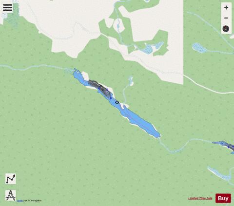 Lake No 19 Roadhouse depth contour Map - i-Boating App - Streets