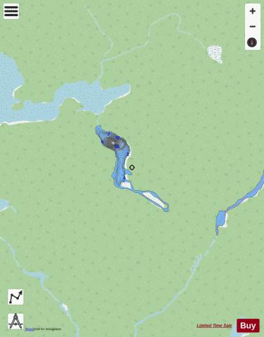 Lake No 1, Hoffman depth contour Map - i-Boating App - Streets