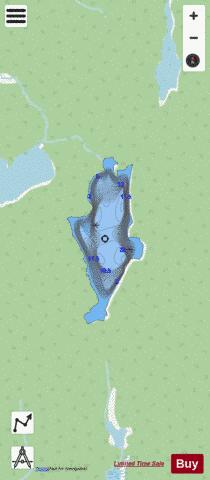 Lake No 27 Yarrow depth contour Map - i-Boating App - Streets