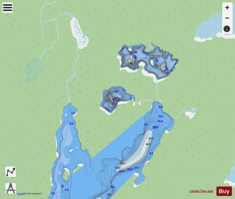 Lake No 39, Lampman depth contour Map - i-Boating App - Streets