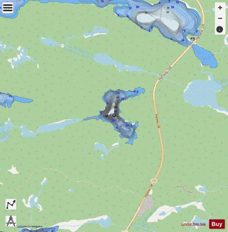 Lake No 3 Proctor depth contour Map - i-Boating App - Streets