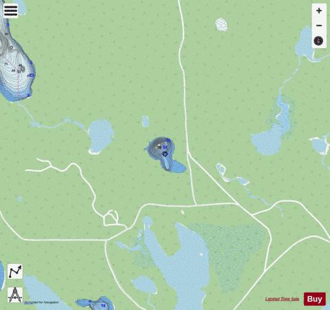 Lake No 56 Cochrane depth contour Map - i-Boating App - Streets