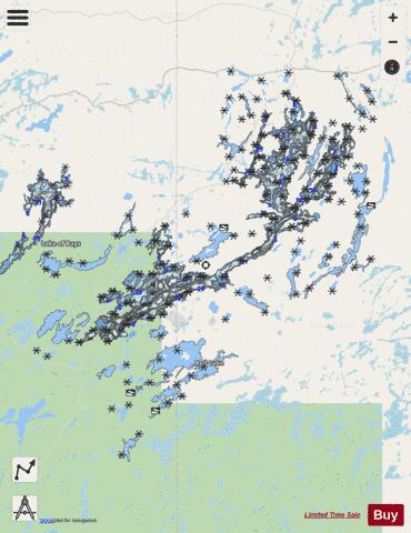 Jackpot Lake depth contour Map - i-Boating App - Streets