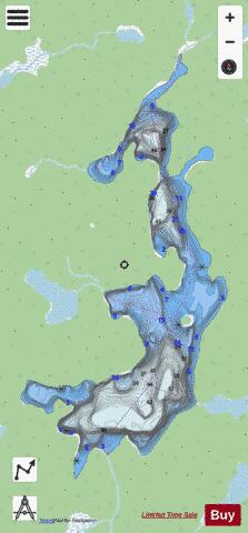 Lands And Forests Lake No 78 depth contour Map - i-Boating App - Streets