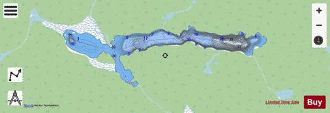 Lands And Forests Lake No 8 depth contour Map - i-Boating App - Streets