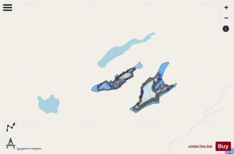 Larrys Lake No 3 depth contour Map - i-Boating App - Streets