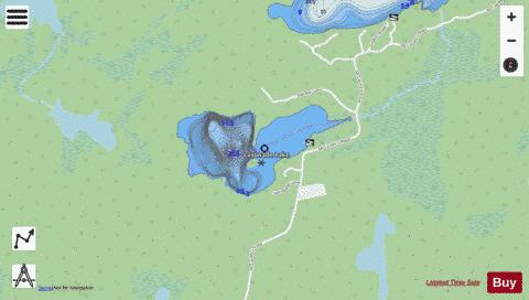 Lasswade Lake depth contour Map - i-Boating App - Streets
