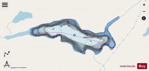 Latour Lake depth contour Map - i-Boating App - Streets