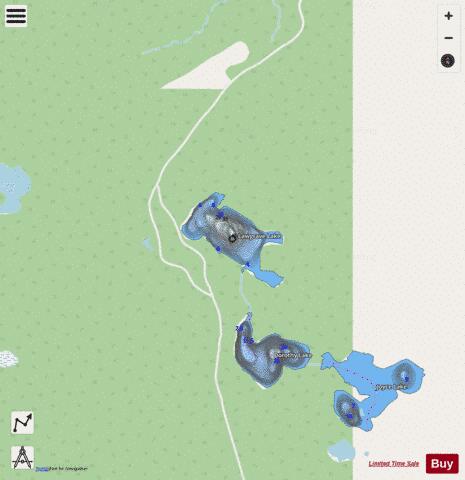 Lawgrave Lake depth contour Map - i-Boating App - Streets