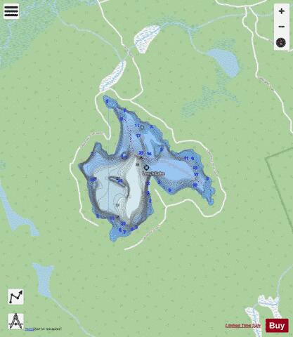 Leech Lake depth contour Map - i-Boating App - Streets