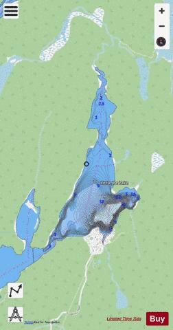 Little Joe Lake depth contour Map - i-Boating App - Streets