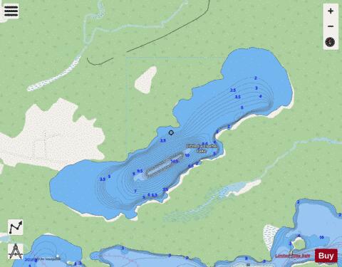 Little La Cloche depth contour Map - i-Boating App - Streets
