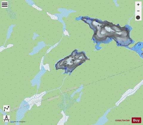 Little Margaret Lake depth contour Map - i-Boating App - Streets