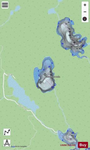 Little Mayo Lake depth contour Map - i-Boating App - Streets