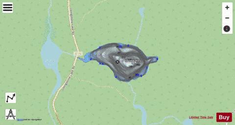 Louie Lake depth contour Map - i-Boating App - Streets