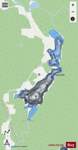 Loxton Lake depth contour Map - i-Boating App - Streets