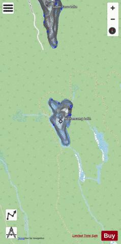Marten Camp Lake depth contour Map - i-Boating App - Streets