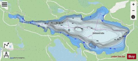 McCarrol Lake depth contour Map - i-Boating App - Streets