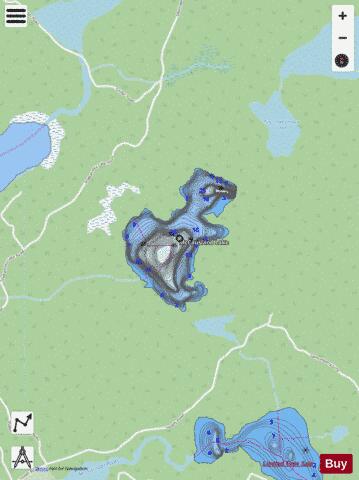 Mccausland Lake depth contour Map - i-Boating App - Streets
