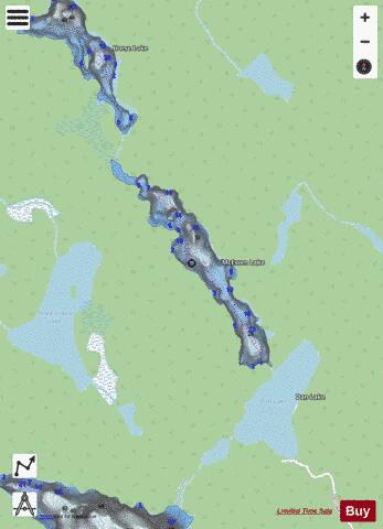 McKeown Lake depth contour Map - i-Boating App - Streets