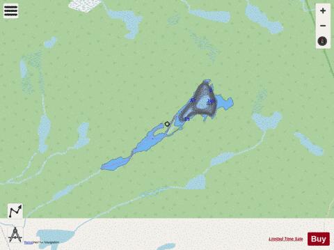 Nixon Lake, Anstruther depth contour Map - i-Boating App - Streets