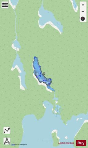 Outpost Lake depth contour Map - i-Boating App - Streets