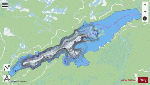 Patterson Lake depth contour Map - i-Boating App - Streets