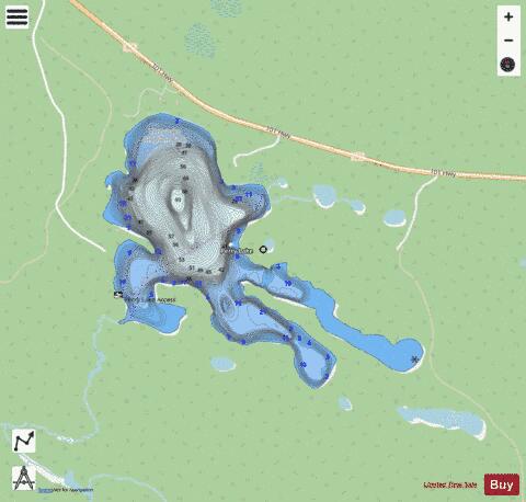 Perry Lake depth contour Map - i-Boating App - Streets