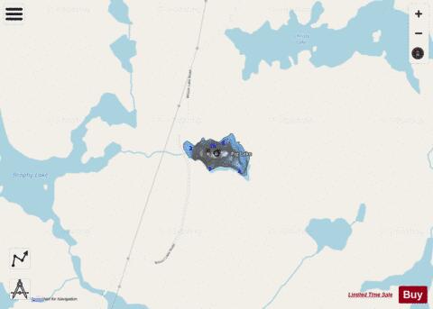 Pig Lake depth contour Map - i-Boating App - Streets