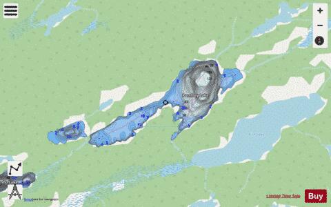 Pomfrey Lake depth contour Map - i-Boating App - Streets