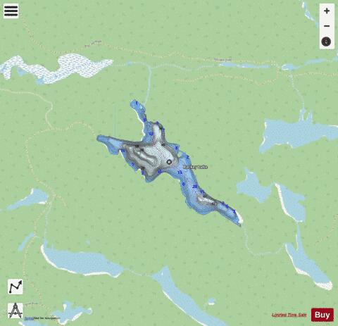 Rackey Lake depth contour Map - i-Boating App - Streets
