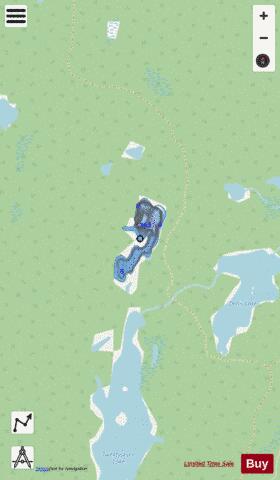 Red Deer Lake Laurier depth contour Map - i-Boating App - Streets