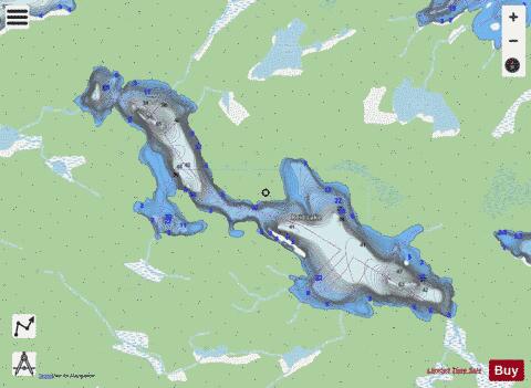 Reid Lake depth contour Map - i-Boating App - Streets
