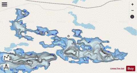 Rudge Lake depth contour Map - i-Boating App - Streets