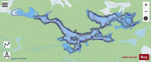Serpentine Lake depth contour Map - i-Boating App - Streets