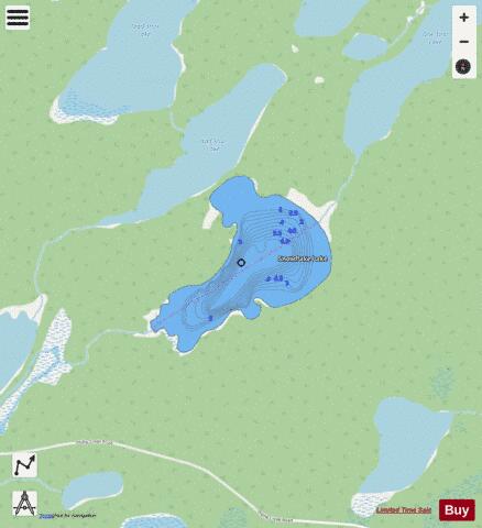 Snowflake Lake depth contour Map - i-Boating App - Streets