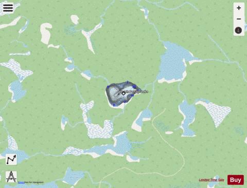 South Portage Lake depth contour Map - i-Boating App - Streets