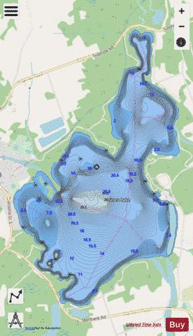Stoco Lake depth contour Map - i-Boating App - Streets
